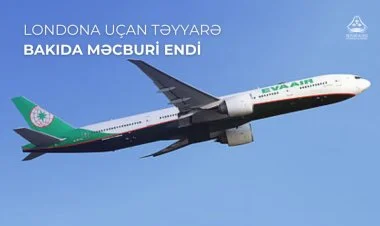 Londona uçan təyyarə Bakıya eniş edib