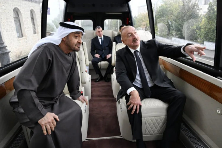 İlham Əliyev və bin Zayed Al Nəhyan Qarabağda FOTO