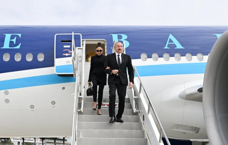 Prezident və birinci xanım Nyu-Yorka gəliblər FOTO