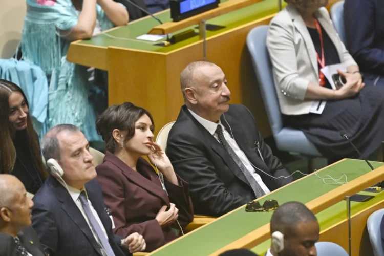 İlham Əliyev və birinci xanım BMT-nin mənzil-qərargahında