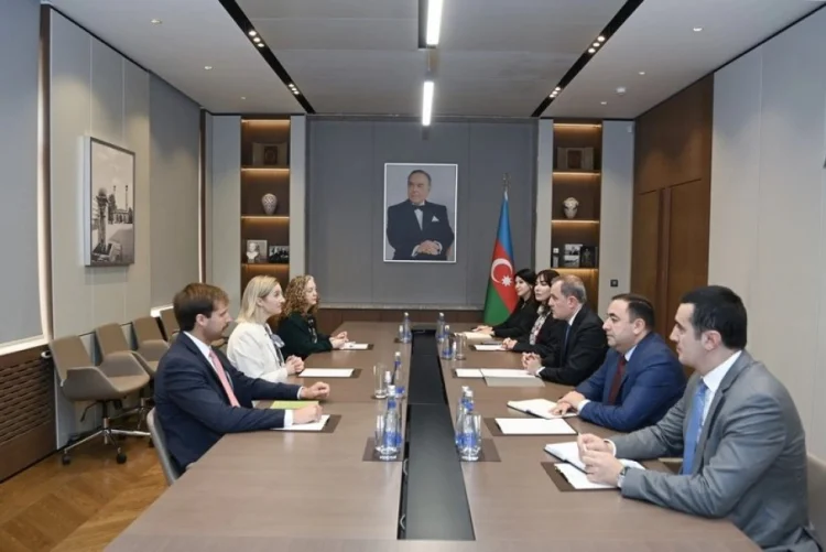 Ceyhun Bayramov ABŞ rəsmisi ilə görüşüb
