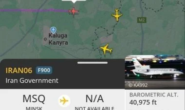 İran diplomatik təyyarəsinin qəribə marşrutu