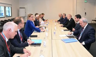 İlham Əliyev Koşta və Fon der Lyayen ilə görüşüb