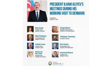 İlham Əliyev Danimarka səfəri ilə bağlı paylaşım edib