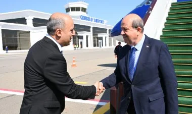 ŞKTC Prezidenti Azərbaycana səfərə gəlib