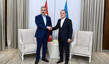 Türkiyə və Azərbaycan xarici işlər nazirləri Qəbələdə