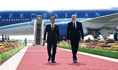 Azərbaycan Prezidenti İlham Əliyev Tacikistana səfərə gəlib