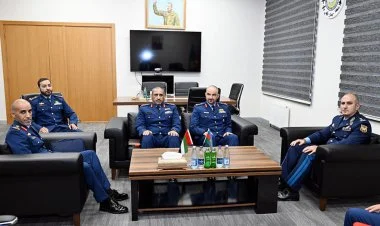 Azərbaycan və BƏƏ Hərbi Hava Qüvvələri komandanları görüşüb