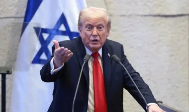 Donald Tramp İsrail Knessetində çıxış edib
