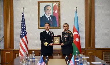 Müdafiə naziri ABŞ admiralı Bred Kuper ilə görüşüb VİDEO