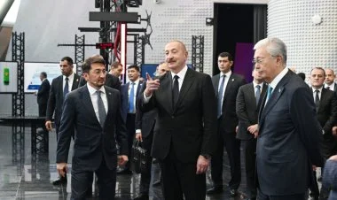 İlham Əliyev Astanada “Alem.ai” Süni İntellekt Mərkəzində