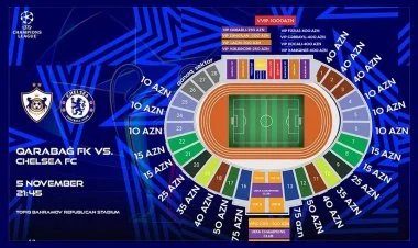"Qarabağ"-"Çelsi" oyununun biletləri sabah satışa çıxarılır