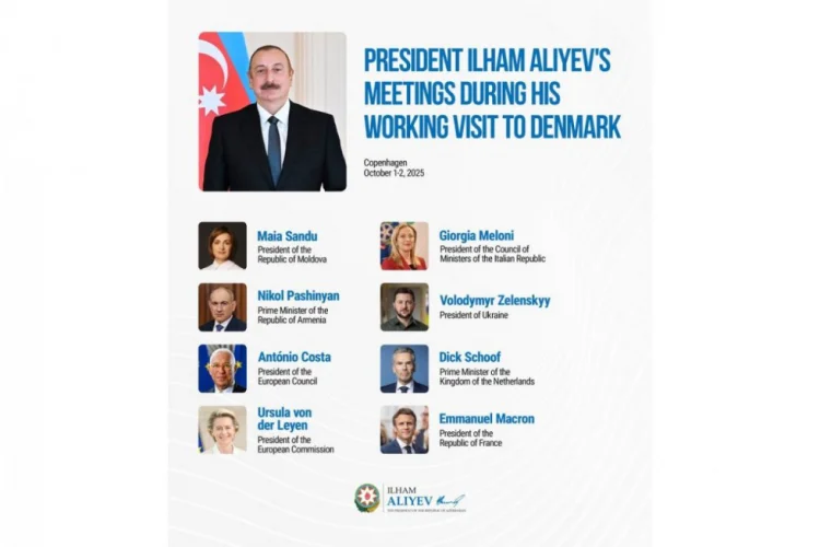 İlham Əliyev Danimarka səfəri ilə bağlı paylaşım edib