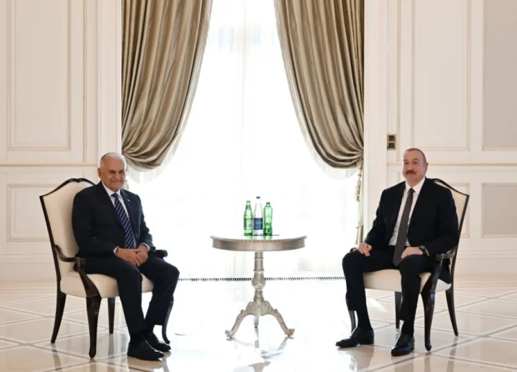 İlham Əliyev Qəbələdə Binəli Yıldırımı qəbul edib