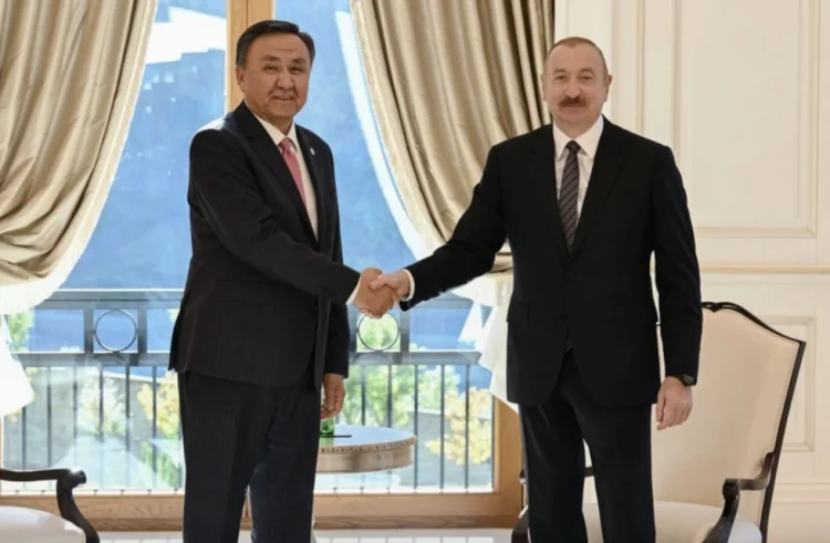 İlham Əliyev Qəbələdə TDT Baş katibini qəbul edib