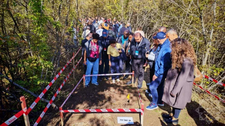 Beynəlxalq konfransın iştirakçıları Ağdərədədir