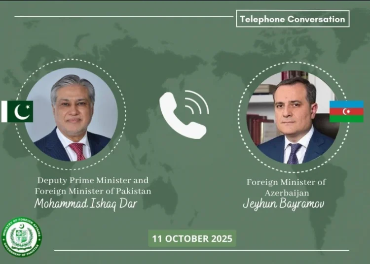 Ceyhun Bayramov pakistanlı həmkarı ilə telefonla danışıb