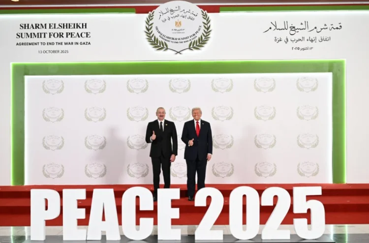 İlham Əliyev Şarm əl-Şeyxdə Donald Trampla görüşüb FOTO