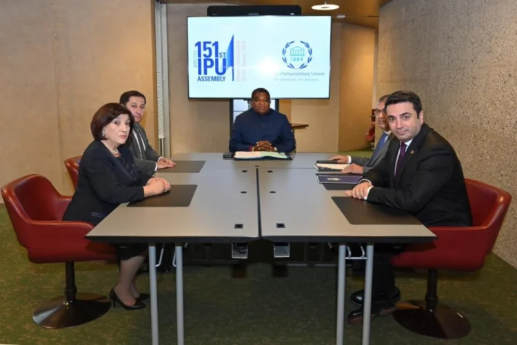 Cenevrədə S. Qafarova və A.Simonyan arasında görüş keçirilib