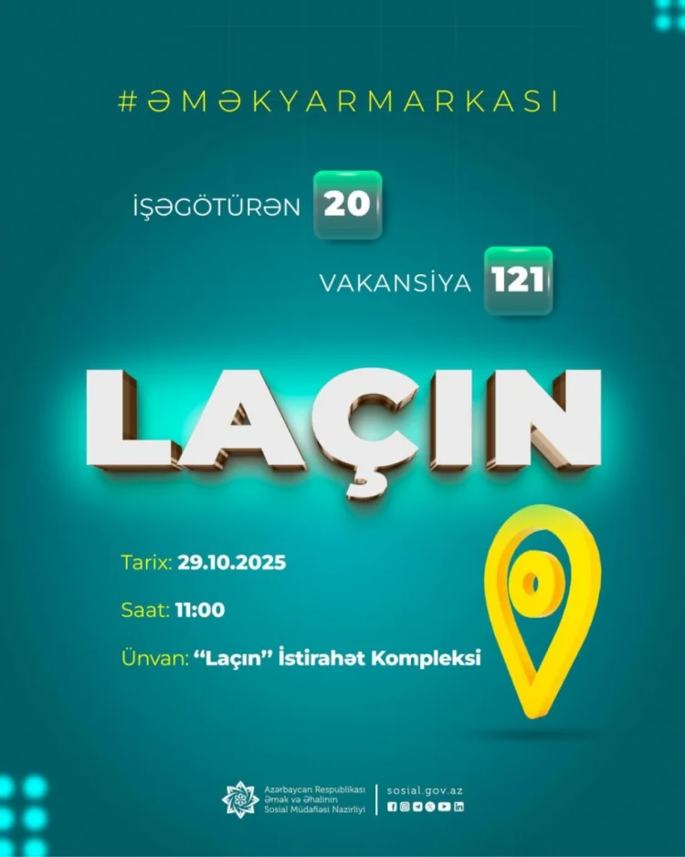 Laçında növbəti əmək yarmarkası keçiriləcək FOTO