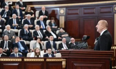 İlham Əliyev AMEA-nın 80 illiyində çıxış edib FOTO/TAM MƏTN