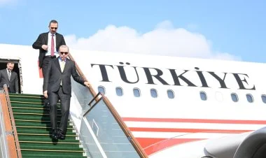 Türkiyə Prezidenti Rəcəb Tayyib Ərdoğan Azərbaycana gəlib