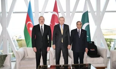 Əliyev, Ərdoğan və Şərifin üçtərəfli görüşü olub