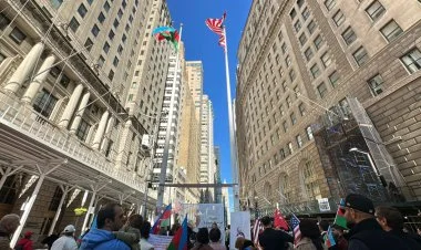 Nyu-Yorkda Azərbaycanın Dövlət Bayrağı ucaldılıb