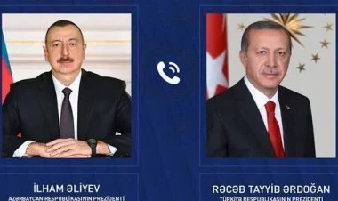 İlham Əliyev Rəcəb Tayyib Ərdoğana zəng edib