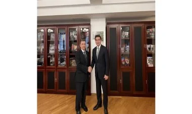 Hikmət Hacıyev Türkmənistan səfiri ilə görüşüb
