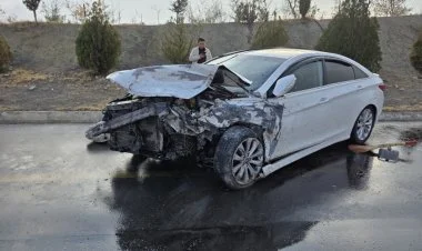 Naxçıvanda iki avtomobil toqquşub, 2 nəfər xəsarət alıb