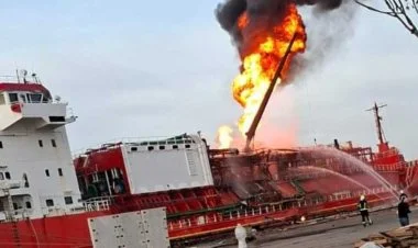 Türkiyəyə məxsus tanker Odessada dronla vurulub