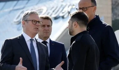 Merz, Makron, Starmer və Zelenski birgə telefonla danışıblar