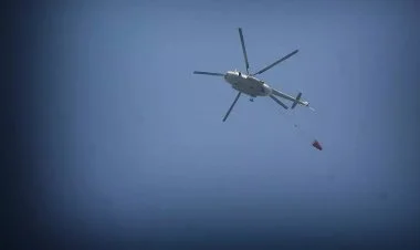 Gürcüstanda meşə yanğını başlayıb, helikopterlər cəlb olunub