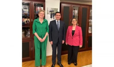 Hikmət Hacıyev Niderland səfiri ilə hörüşüb