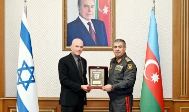 Zakir Həsənov İsrail nümayəndə heyətini qəbul edib