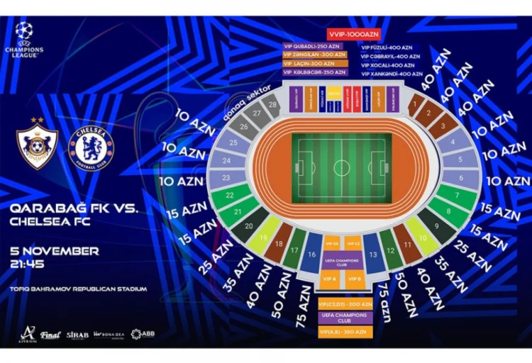 “Qarabağ” – “Çelsi” biletlərinin qanunsuz satışı araşdırılır
