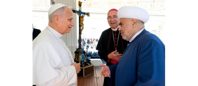 Şeyx Roma Papası ilə görüşündə 8 noyabr Zəfərindən danışıb