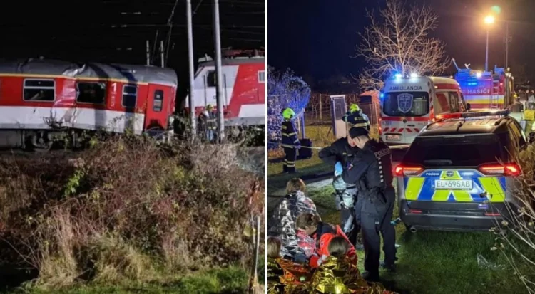 Slovakiyada qatarların toqquşub, 80 nəfər yaralanıb