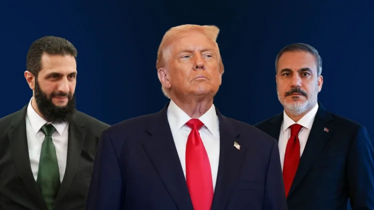 Hakan Fidan Ağ Evdə Tramp - Əl Şaraa görüşündə iştirak edib