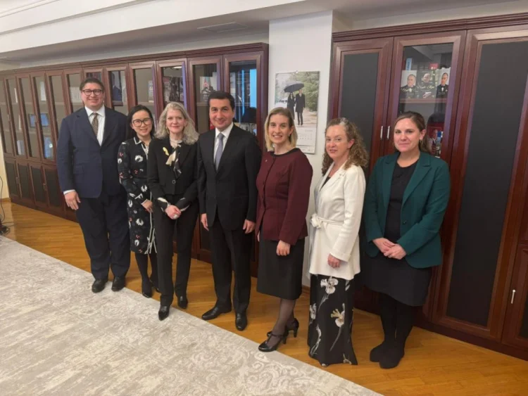 Hikmət Hacıyev ABŞ Dövlət katibinin müavini ilə görüşüb