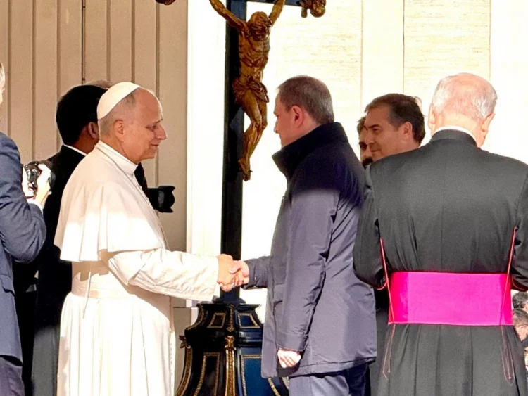 Ceyhun Bayramov Roma Papası XIV Leo ilə görüşüb