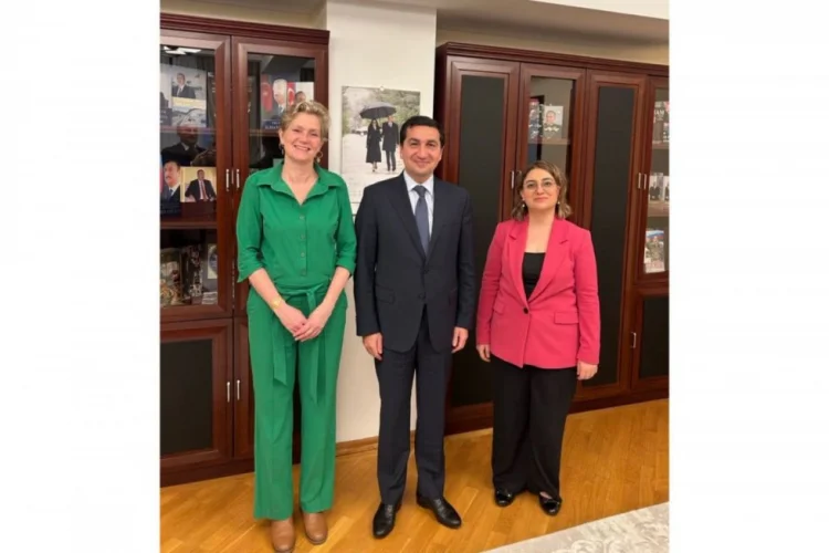 Hikmət Hacıyev Niderland səfiri ilə hörüşüb