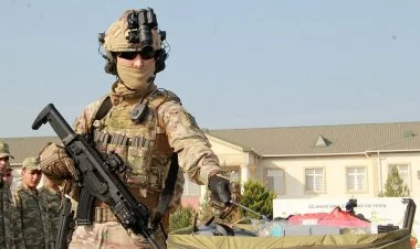 XTQ hərbi hissəsində hərbi vəzifəlilərlə təlim toplanışı