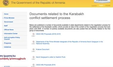 Paşinyan Qarabağ danışıqları haqda sənədləri açdı-tökdü