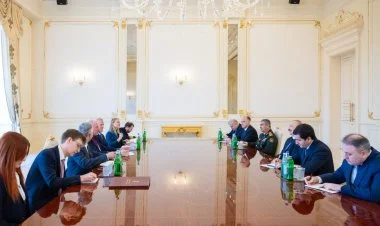 İlham Əliyev Birləşmiş Krallığın dövlət nazirini qəbul edib