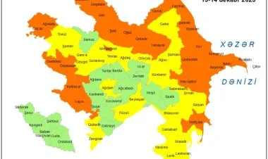 Küləkli hava ilə bağlı sarı və narıncı xəbərdarlıq verilib