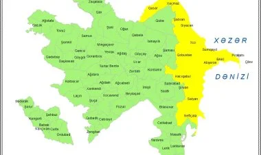 Küləkli hava şəraiti ilə bağlı sarı xəbərdarlıq verilib