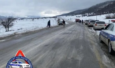 DYP qarlı hava şəraiti ilə əlaqədar sürücülərə müraciət edib