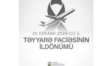 İlham Əliyev təyyarə qəzası ilə bağlı paylaşım edib